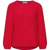 STREET ONE STUDIO T-Shirt LTD QR_ Studio_Buttoned roundn, chili red