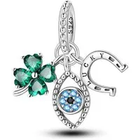 PANDACHARMS Bead Alle Glücksbringer Charm Anhänger, 925er Sterling Silber