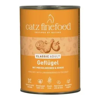 Catz finefood Nassfutter Katze Classic Adult mit Geflügel 12x400 g