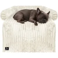 Bluzelle Tierbett Hundebett Sofa Schutz Auflage für kleine und mittelgrosse Hunde, Plüsch / Bezug Abnehmbar & Waschbar, Wasserdichte Hundematte Couch Möbel Cover Schutzdecke Hundedecke