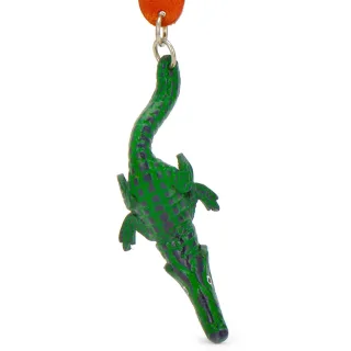 Aligator Schl?sselanh?nger aus Leder