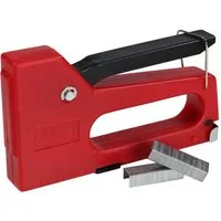 Task Handtacker Handtacker 8mm Klammergerät Tacker mit 100 Tackerklammern Typ 53, inkl. 100 8mm Klammern Typ 53