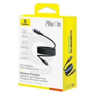 Baseus PicoGo magnetisch Schnelladekabel USB-C 240W 1m
