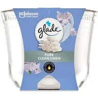 SC JOHNSON Duftkerze Glade Langanhaltende Duftkerze Pure Clean Linen (204 g)