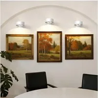 LOHAS-LED Wandleuchte 3er Set kabellose wiederaufladbare LED-Scheibenwandlampen, LED fest integriert, Warmweiß, Tageslicht, Kaltweiß, Dimmbar mit Fernbedienung, Timer & bohrlose Magnetmontage