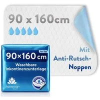 Inkontinenzauflage wasserdicht, Inkontinenzunterlage waschbar, Matratzenschoner Harmony Care, Matratzenschutz, wasserdichte Betteinlage mit Anti-Rutsch Noppen