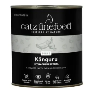 Catz finefood Nassfutter Katze Pure Adult Känguru 6x800 g