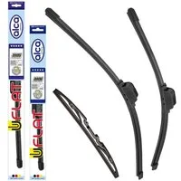alca Scheibenwischblätter passend für OPEL ASTRA G Caravan, 02.1998 - 09.2009, Front- und Heckscheibe, (Packung, 3-St., Scheibenwischer Komplettset), mit Nano Graphit Beschichtung
