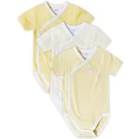 Stellou & friends Kurzarmwickelbody Baby Set (3tlg) - kuschelweiches Kurzarm-Wickelbody Set Jungs Mädchen (Set, 3er-Pack) Baby Set (3tlg) - kuschelweiches Kurzarm-Wickelbody Set Jungs Mädchen