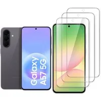 CLM-Tech Displayschutzglas 3X für Samsung Galaxy A57 5G, Panzerglas Folie - Blasenfreie Anbringung und kratzfest -, 3 Stück, Anti-Fingerabdruck
