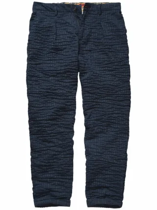 BOB Herren Hose Fold Blau 78 % Baumwolle, 17 % Polyester, 3 % Viskose, 1 % Leinen, 1 % Elasthan