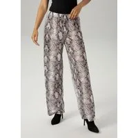 Aniston CASUAL Schlupfhose im farbharmonischen Schlangendruck