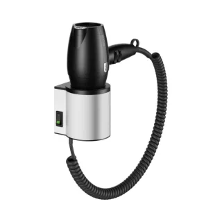 Keuco Haartrockner Plan 14995170037 Aluminium silber eloxiert /schwarzgrau mit Halter