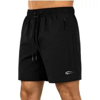 Smilodox Shorts Riven Herren, Sommershorts schnelltrocknend für Fitness & Training Zip Taschen, Gesäßtasche, Stretch, Kordelzug