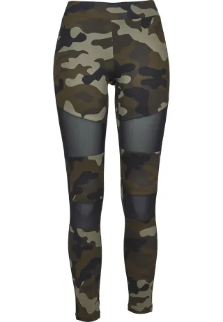 URBAN CLASSICS Leggings "Urban Classics Damen Ladies Camo Tech Mesh Leggings"