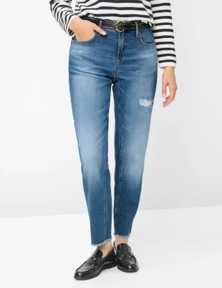 Brax Damen Five-Pocket-Hose Style MILEY S USED VINTAGE BLUE, denim blau, Gr. 40