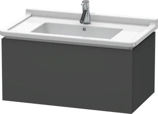 Duravit L-Cube Waschtischunterbau wandhängend Graphit Matt 820x469x408 mm - LC616504949 LC616504949