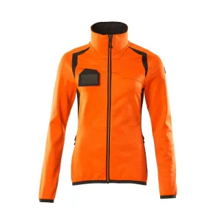MASCOT Damen Fleecepullover mit Reißverschluss ACCELERATE SAFE Hi-vis Orange / Dunkelanthrazit XS - 19453-316-1418-XS