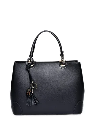 Isabella Rhea Schwarz Rindsledertasche