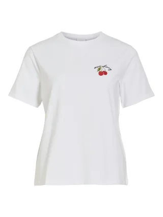 VILA - VINORA S/S T-SHIRT - NOOS Bright White - Gr. - XL