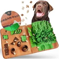 URBAN PAUL Tier-Intelligenzspielzeug Schnüffelteppich für Hunde - FIELD, Robustes Material - Extra groß mit 9 Verstecken