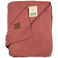 Babydecke Baby Strickdecke, Babydecke, Weich & Atmungsaktiv, 80x100cm, Rosa, Little Dedi