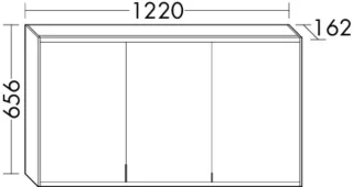 Burgbad Spiegelschrank YSO PG2 HGL 656x1220x162 Sand Ultramatt, SPSB120RF5748 SPSB120RF5748