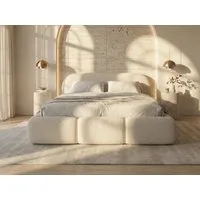 yourhouse24 Polsterbett Designer OHIO SLIM mit Stauraum, Cloud Bed im Chunky-Look, Voluminöses Chunky-Design mit weichen Kanten