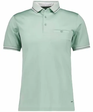 RAGMAN - Polo uni, mercerisierte Baumw. grün - Gr. - XL