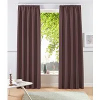 OTTO home Vorhang Raja, Gardinen mit Kräuselband, Vorhänge Wohnzimmer (2 St), Kräuselband, blickdicht, Polyester, 2er-Set, Bestseller, einfarbig, modern, pflegeleicht, Mikrofaser