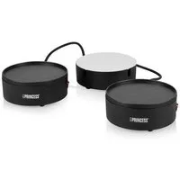 smartwares Elektrogrill Dinner-Set „You and Me“, Grillplatten und Servierplatte
