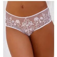 LASCANA Stringpanty Maria mit bunten Blumen aus Stickereispitze