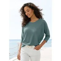 Vivance 3/4-Arm-Shirt mit sommerlicher Waffelstruktur aus bügelfreier Strickqualität