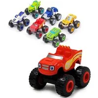 CLTYQ Spielzeug-Monstertruck Crusher Truck Fahrzeuge Spielzeug Set,Interaktives Lernspielzeug, (6-tlg), Schiebe- und Ziehspielzeugautos für Kinder ab 4 Jahren
