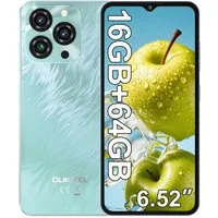 OUKITEL C3 Android 14 Handy Ohne Vertrag, 5000mAh, 6.52" HD Smartphone (16,56 cm/6.52 Zoll, 64 GB Speicherplatz, 13 MP Kamera, 4GB+64GB Speicher, 4G Dual SIM, 9,3mm dünn, GPS)