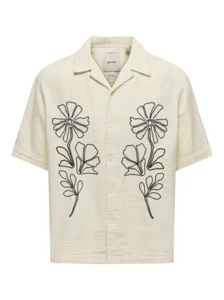 only & sons - Kurzarmhemd - Onsjackson beige - Gr. - XL