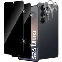 SmartUP Displayschutzglas 2X Schutzglas für Samsung Galaxy S26 Ultra Blickschutz Panzerglas Full für Samsung Galaxy S26 Ultra, Anti-Spy, Sichtschutz