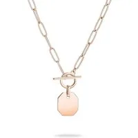 Liebeskind Berlin Kette mit Anhänger Schmuck Edelstahl Halskette The T-Bar Plate