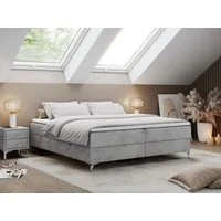 MKS MÖBEL Boxspringbett LESS (Set, Packung, T30-Schaum, Bettkästen, Doppelbett, Polsterbett), Doppelbett mit Multipocket-Matratzen, Topper, Modern
