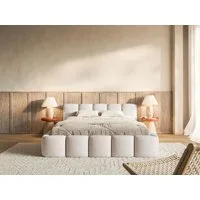 Selsey Polsterbett CLOUDY LOW, Bouclé, Chenille oder Velours, mit/ohne Bettkasten, 140–200 cm