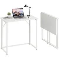 NAIMP Klapptisch Schreibtisch faltbar Computertisch PC Tisch Bürotisch für Homeoffice