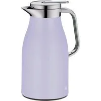 Alfi Isolierkanne SKYLINE, mit Hartglaseinsatz und ergonomischem Griff, 1 l, (1-St), 12h heiß & 24h kalt, Drehverschluss mit bequemem Druckknopf