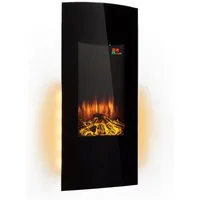 Klarstein Elektrokamin Lamington, elektrischer Kamin Heizfunktion elektrischer Kaminofen Elektrokamin