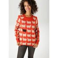Aniston CASUAL Strickpullover mit eingestrickten Schafen