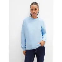 bonprix Sweatshirt Oversize-Passform, aus reiner Baumwolle, elastische Bündchen