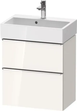 Duravit D-Neo Waschtischunterbau wandhängend Weiß Hochglanz 584x372x625 mm - DE4329010220000 DE4329010220000