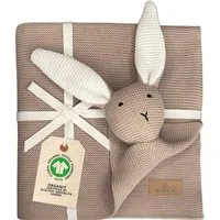 Babydecke DIKOS® Babydecke SCHMUSE-HASE Baby Geschenk Mädchen Junge Geschenkset, DIKOS, Geschenk zur Geburt, PREMIUM Qualität, 100 % BIO Baumwolle, nachhaltig