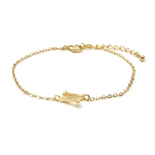 Luxenter Armband mit 18-karätiger Gelbgold-Oberfläche – Alphabet