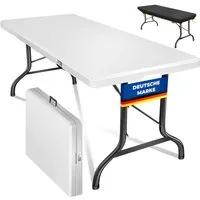 KESSER Tabletttisch, Buffettisch Tisch klappbar Kunststoff 183/220x76 cm Campingtisch