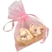 Ecoworld Feste Duschseife Badeherzen - Schwarze Rose 2x15g
